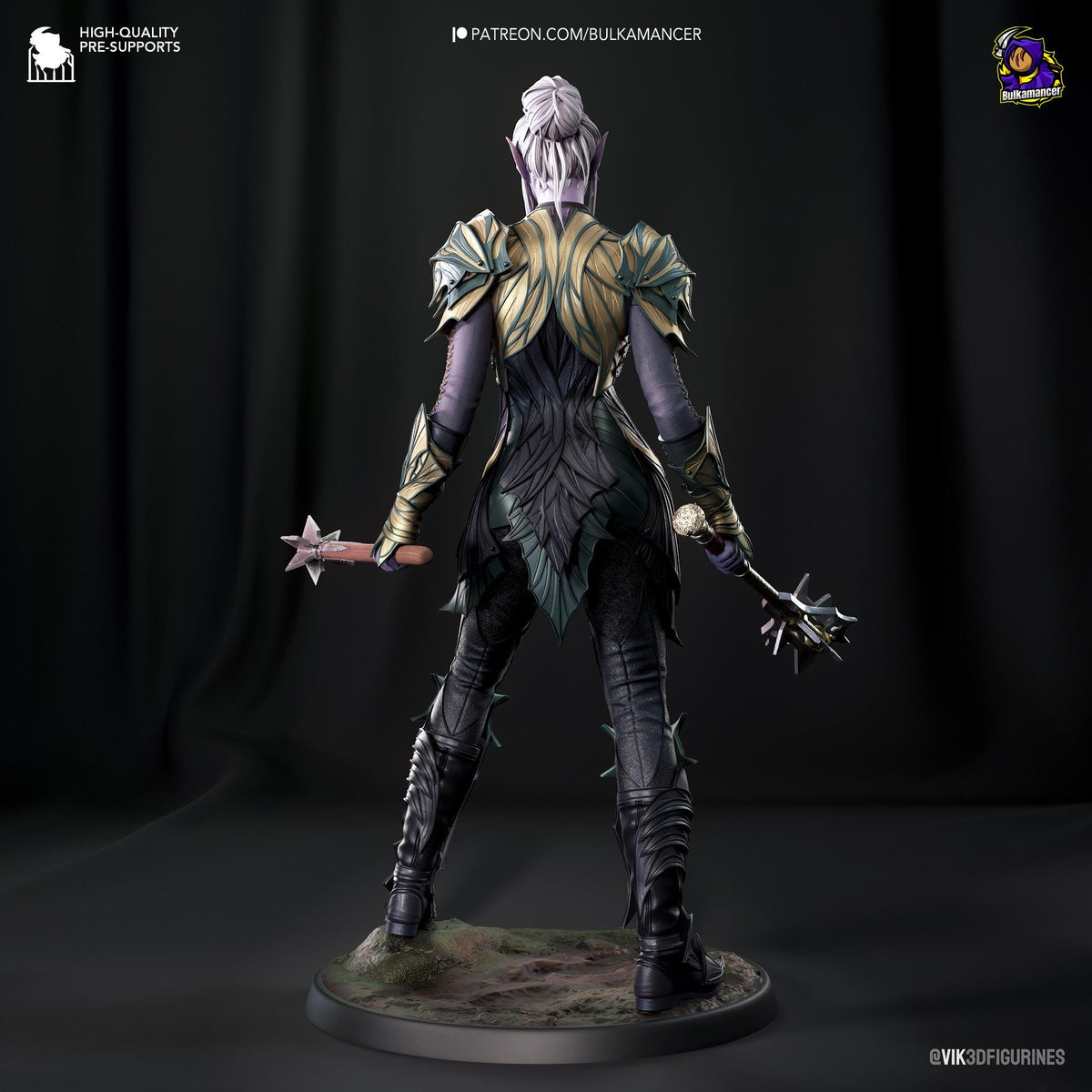 Minthara Figure - Baldur's Gate 3 - resin tabletop miniature alternate angle