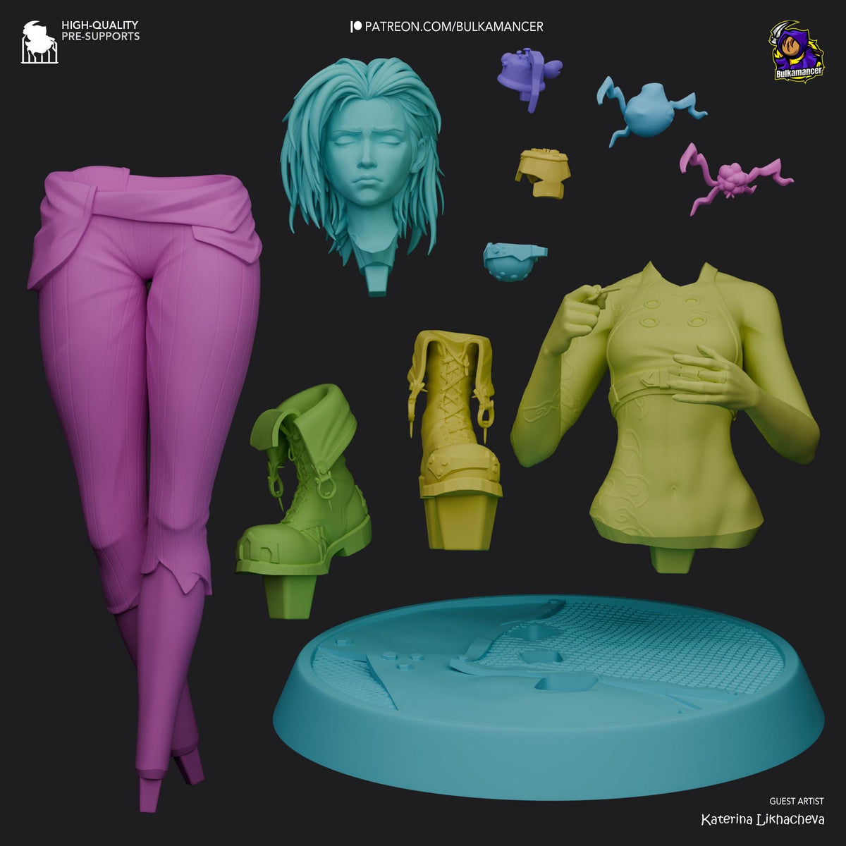 Jinx Broken Figure - Arcane - resin miniature view 7