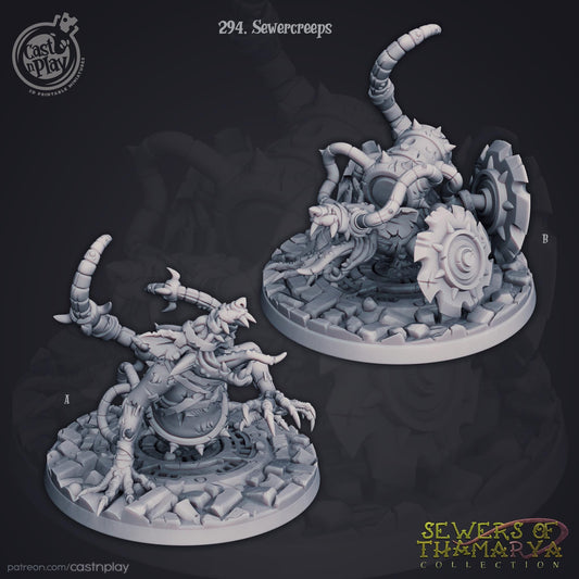 Ratfolk Enemy Miniature - resin tabletop miniature front view