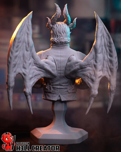 Raphael Bust - Baldur's Gate 3 - 3D printed miniature detail view