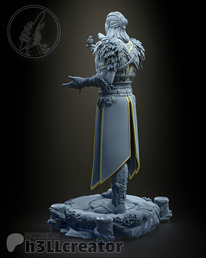 Halsin Figure - Baldur's Gate 3 - 3D printed miniature detail view