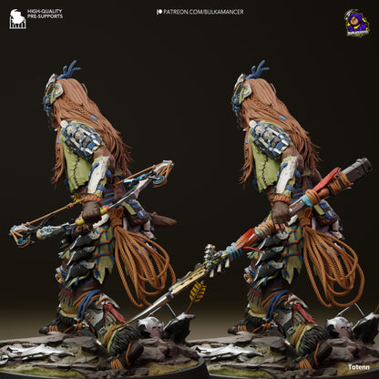 Aloy Horizon Forbidden West Figure - resin tabletop miniature alternate angle