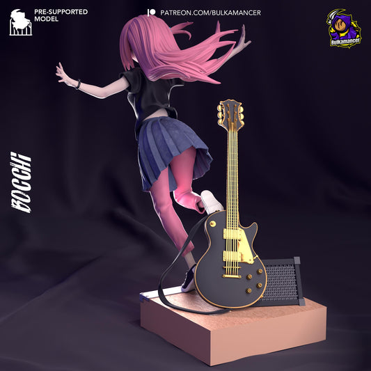 Hitori Gotoh Bocchi the Rock! Figure - resin tabletop miniature alternate angle