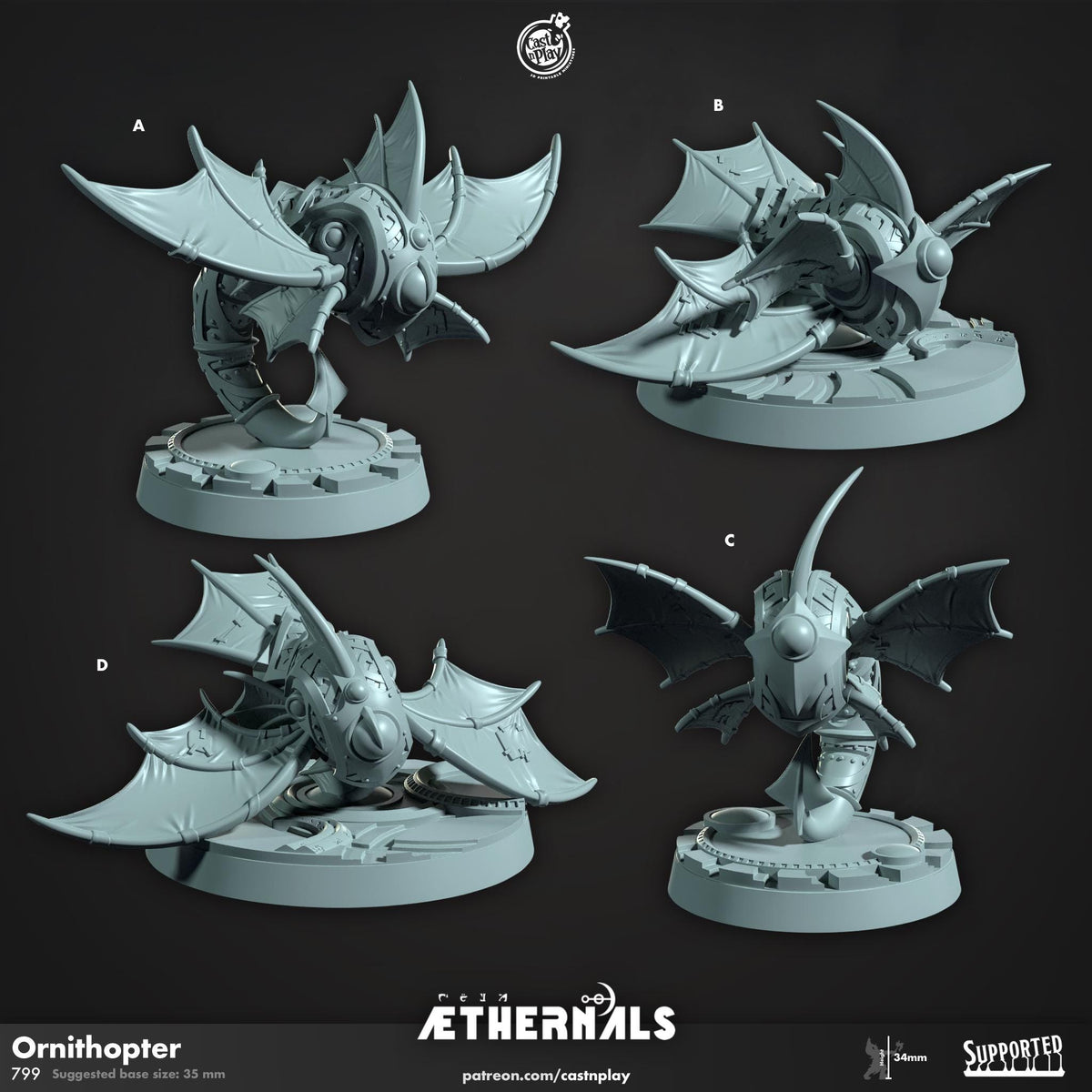 Abomination Miniature - resin tabletop miniature front view