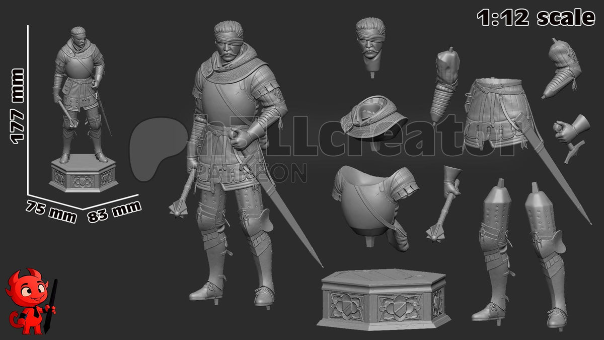 Jan Zizka Figure - Kingdom Come: Deliverance 2 - resin miniature view 8