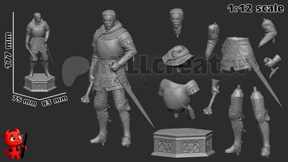 Jan Zizka Figure - Kingdom Come: Deliverance 2 - resin miniature view 8