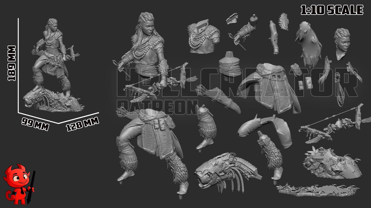 Aloy Horizon Zero Dawn Figure - resin miniature view 8