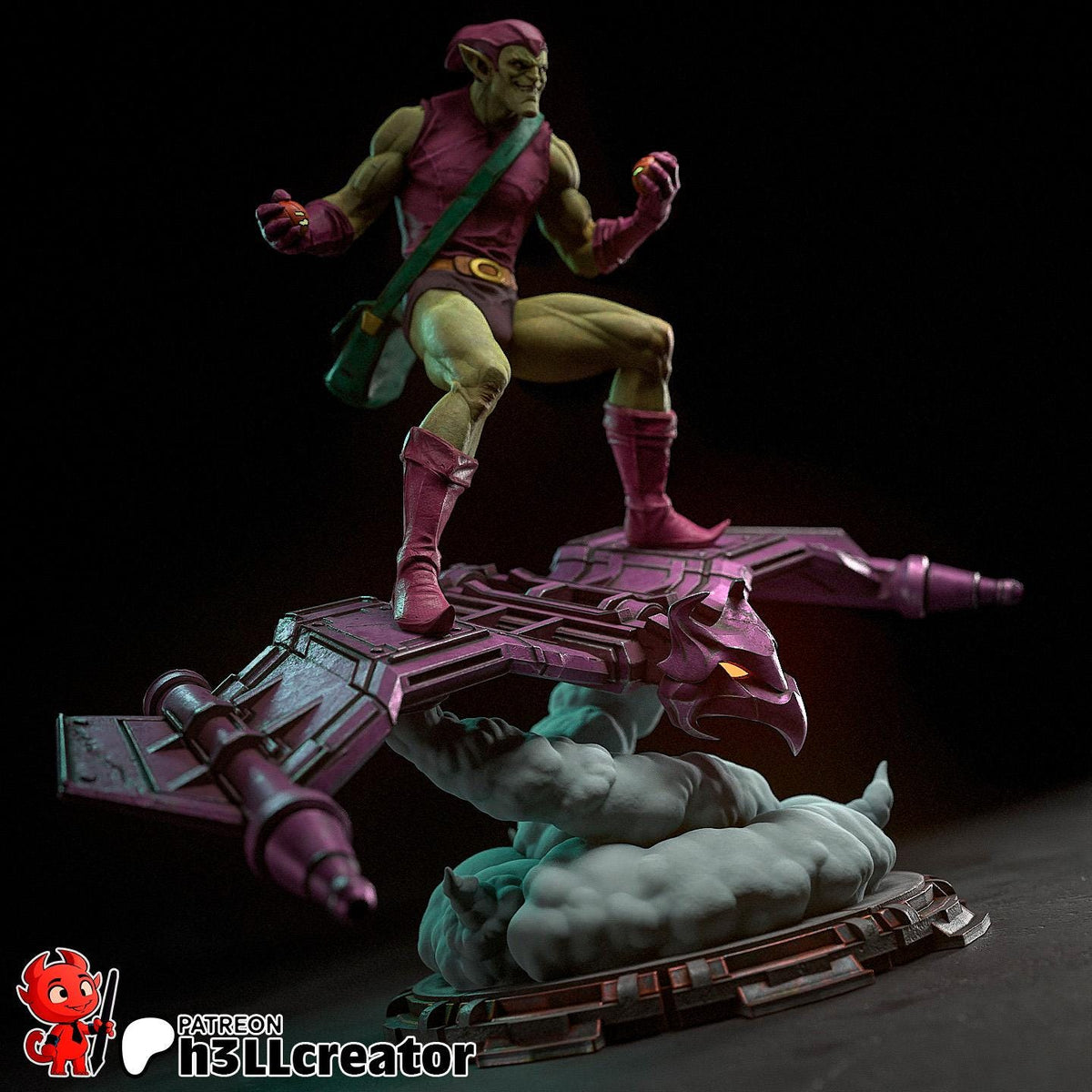Green Goblin Figure - Spider-Man - resin miniature view 7
