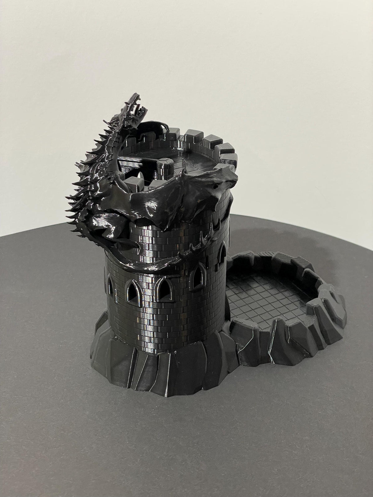 Dragon's Keep Dice Tower - paintable tabletop miniature product view