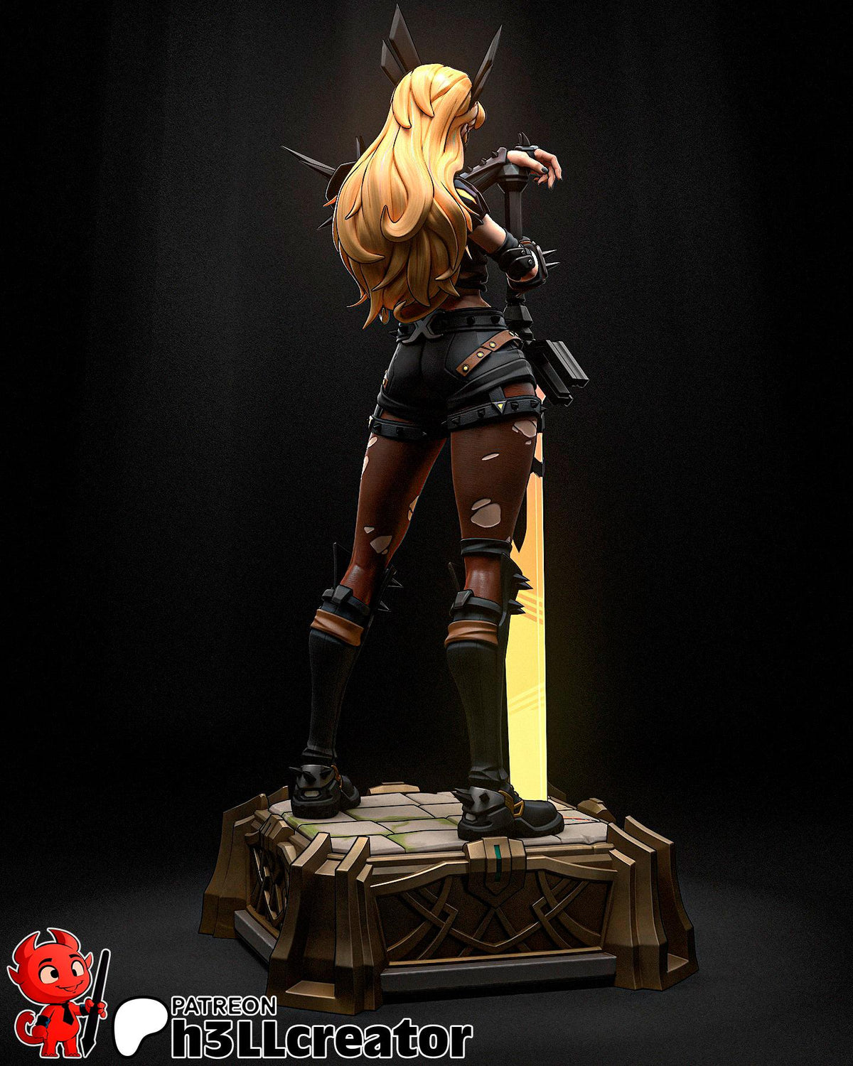 Magik Figure - Marvel Rivals - 3D printed miniature detail view