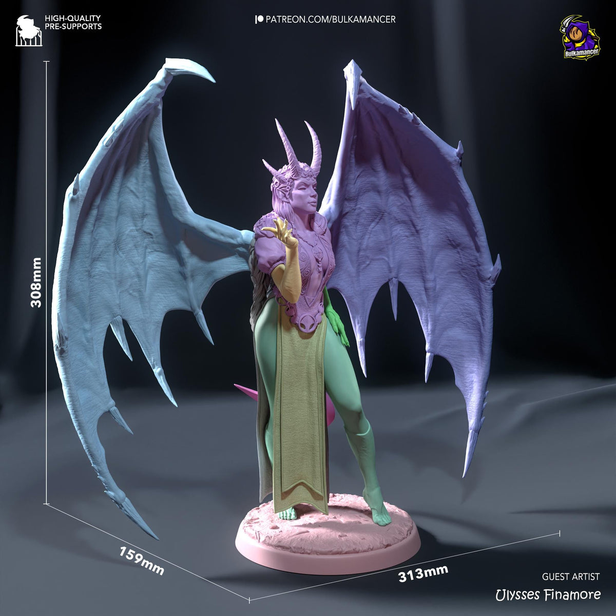 Mizora Figure - Baldur's Gate 3 - resin miniature view 7