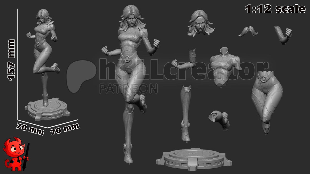 Invisible Woman Figure - Marvel Rivals - resin miniature view 8