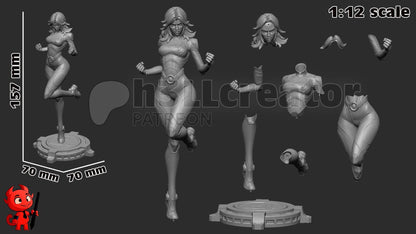 Invisible Woman Figure - Marvel Rivals - resin miniature view 8