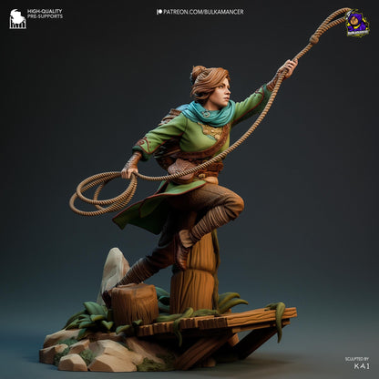 Zoe Split Fiction Figure - resin tabletop miniature alternate angle