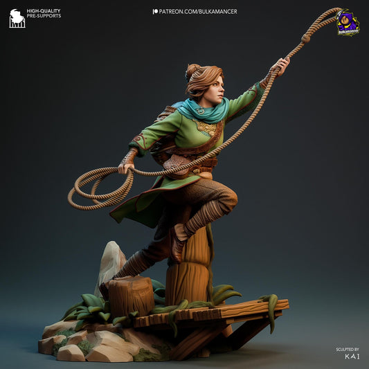 Zoe Split Fiction Figure - resin tabletop miniature alternate angle