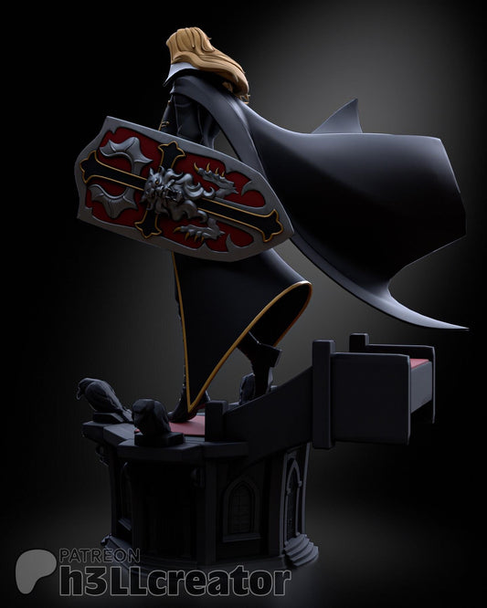 Alucard Castlevania Figure - resin tabletop miniature alternate angle