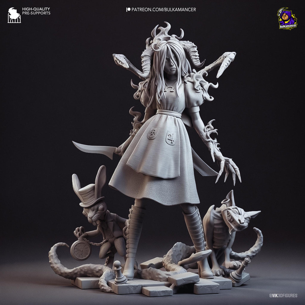 American McGee's Alice Figure - paintable tabletop miniature product view
