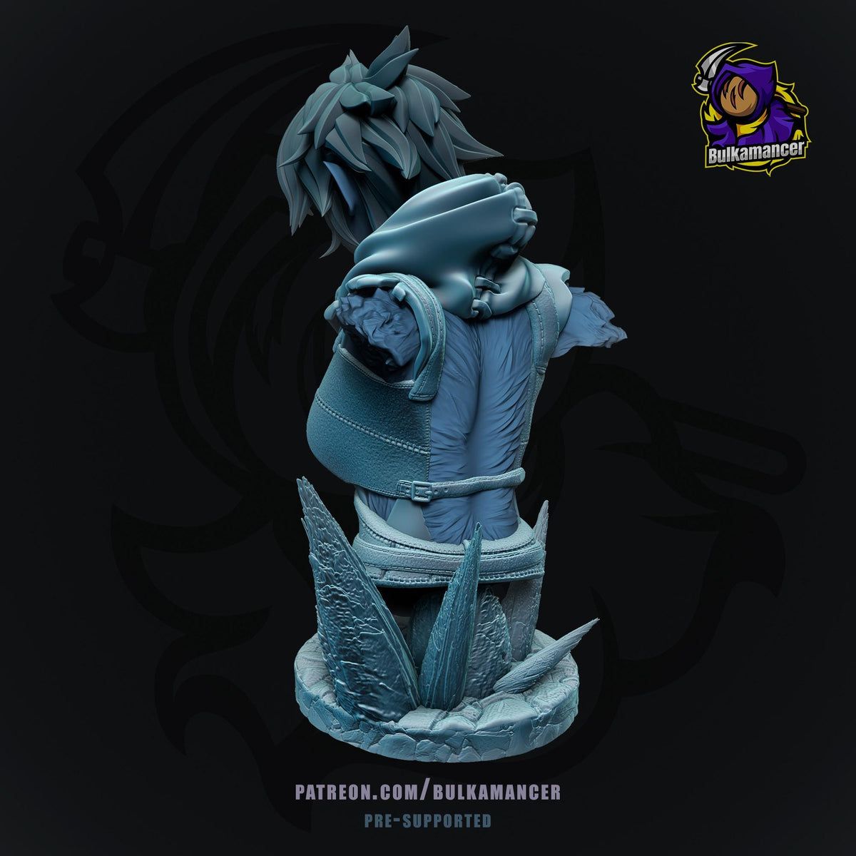 Wenduag Bust - Wrath of the Righteous - resin tabletop miniature alternate angle