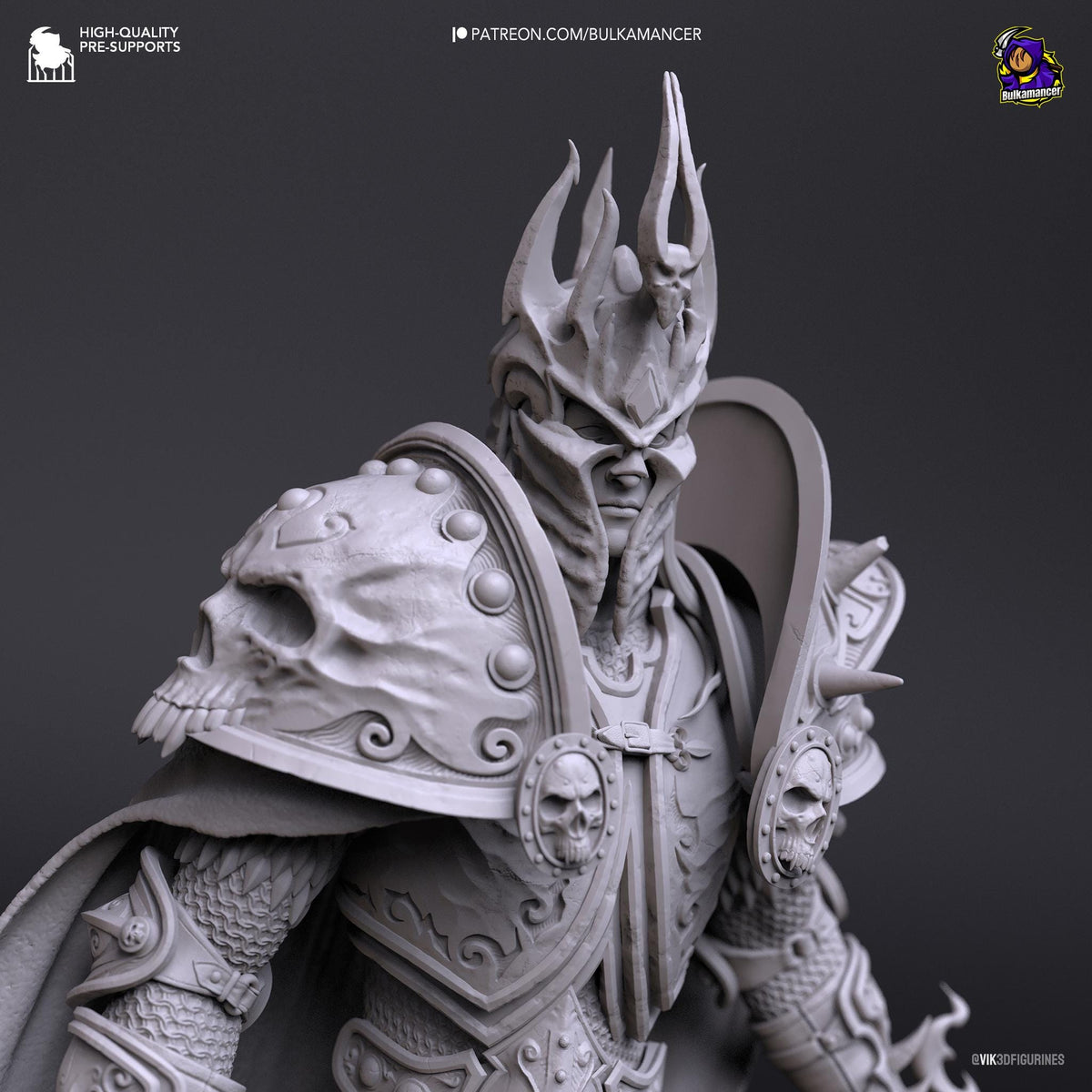Arthas Wrath of the Lich King Figure - World of Warcraft - resin miniature view 6