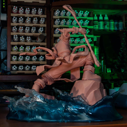 Knolan Battle Chasers Figure - 3D printed miniature detail view