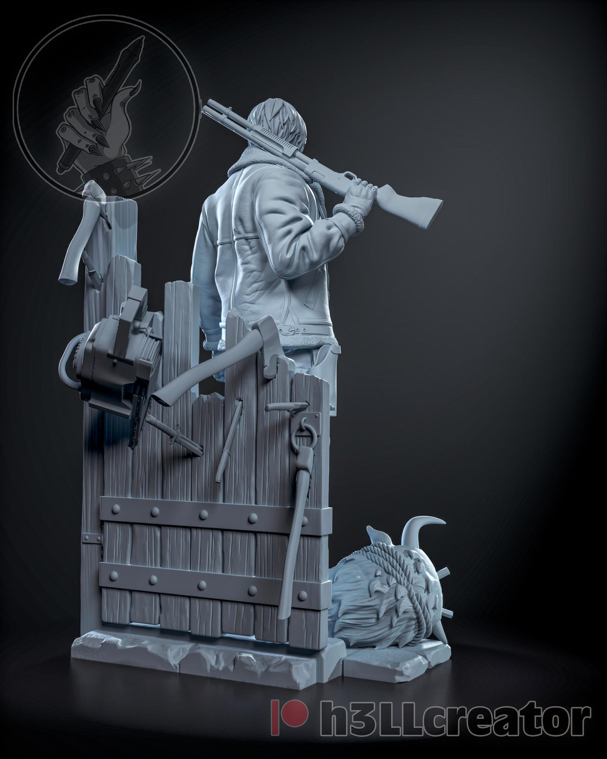 Leon Kennedy Residual Evil 4 Remake Figure - resin miniature view 6