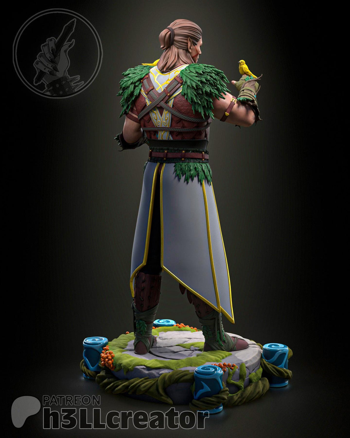 Halsin Figure - Baldur's Gate 3 - resin miniature view 5