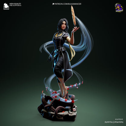Lune Figure - Clair Obscur: Expedition 33 - 3D printed miniature detail view