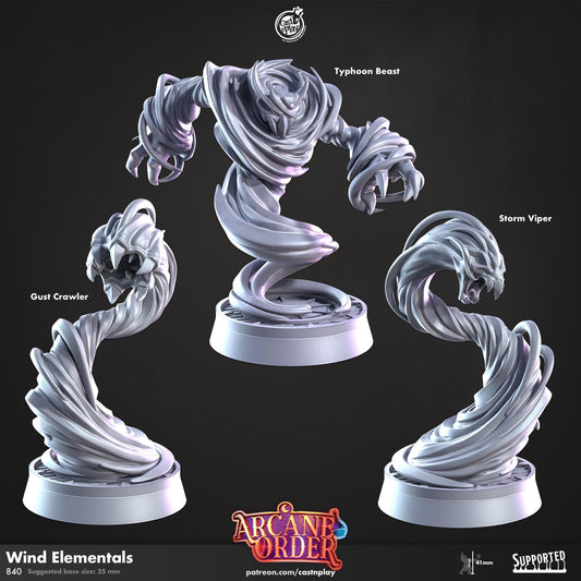 Elemental Miniature - resin tabletop miniature front view