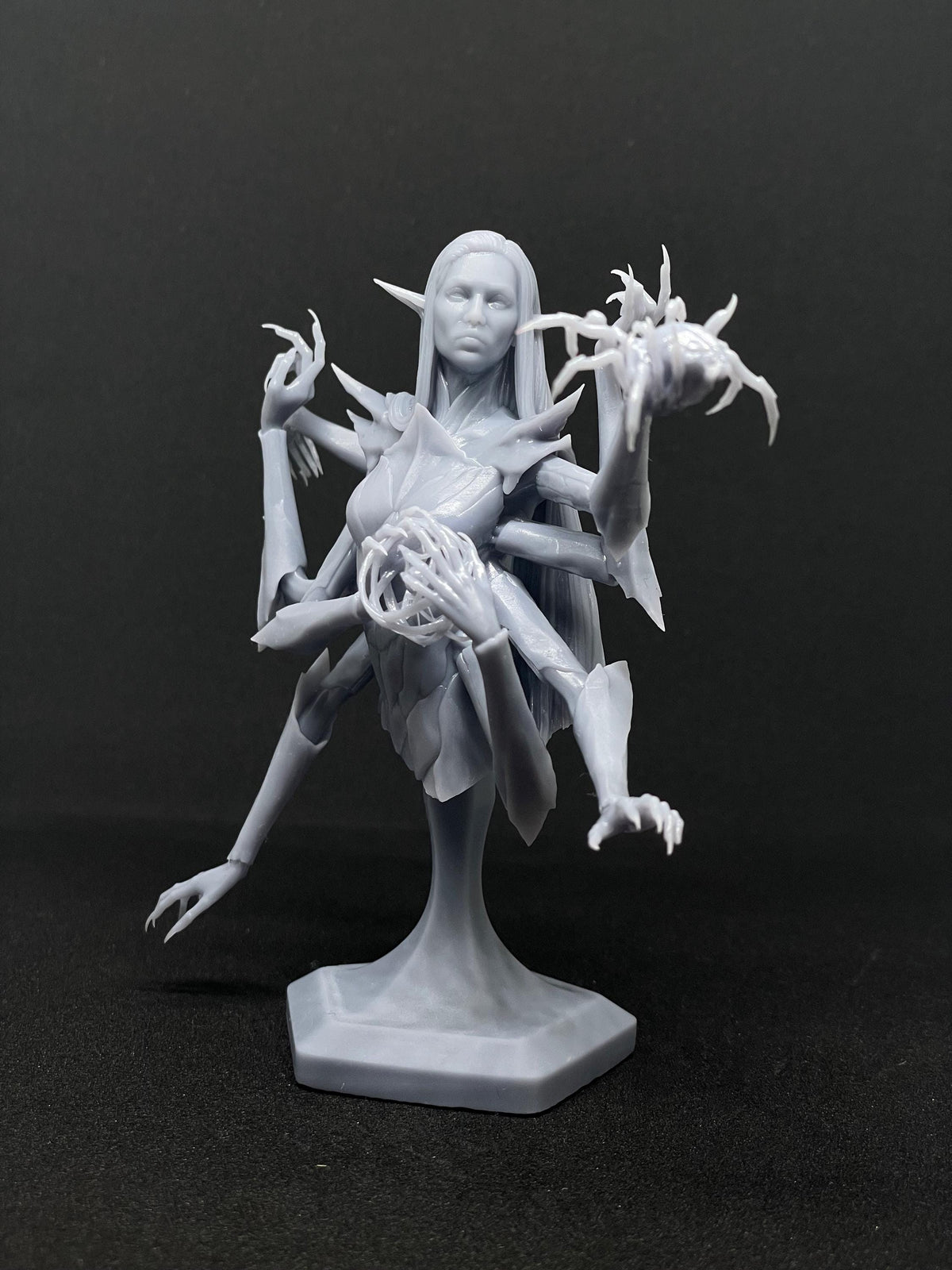 Lolth Bust - Baldur's Gate 3 - 3D printed miniature detail view
