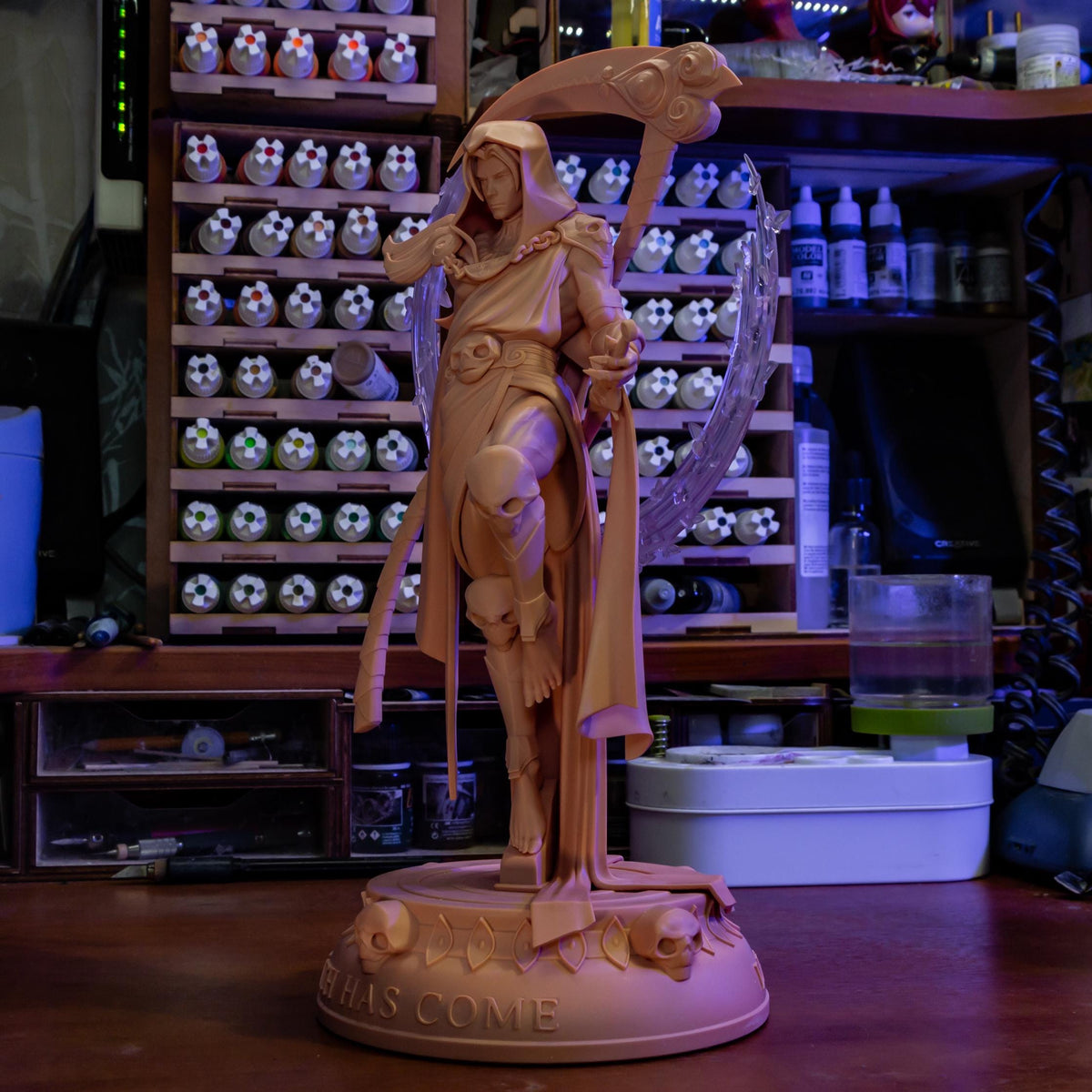 Thanatos Figure - Hades - resin tabletop miniature alternate angle