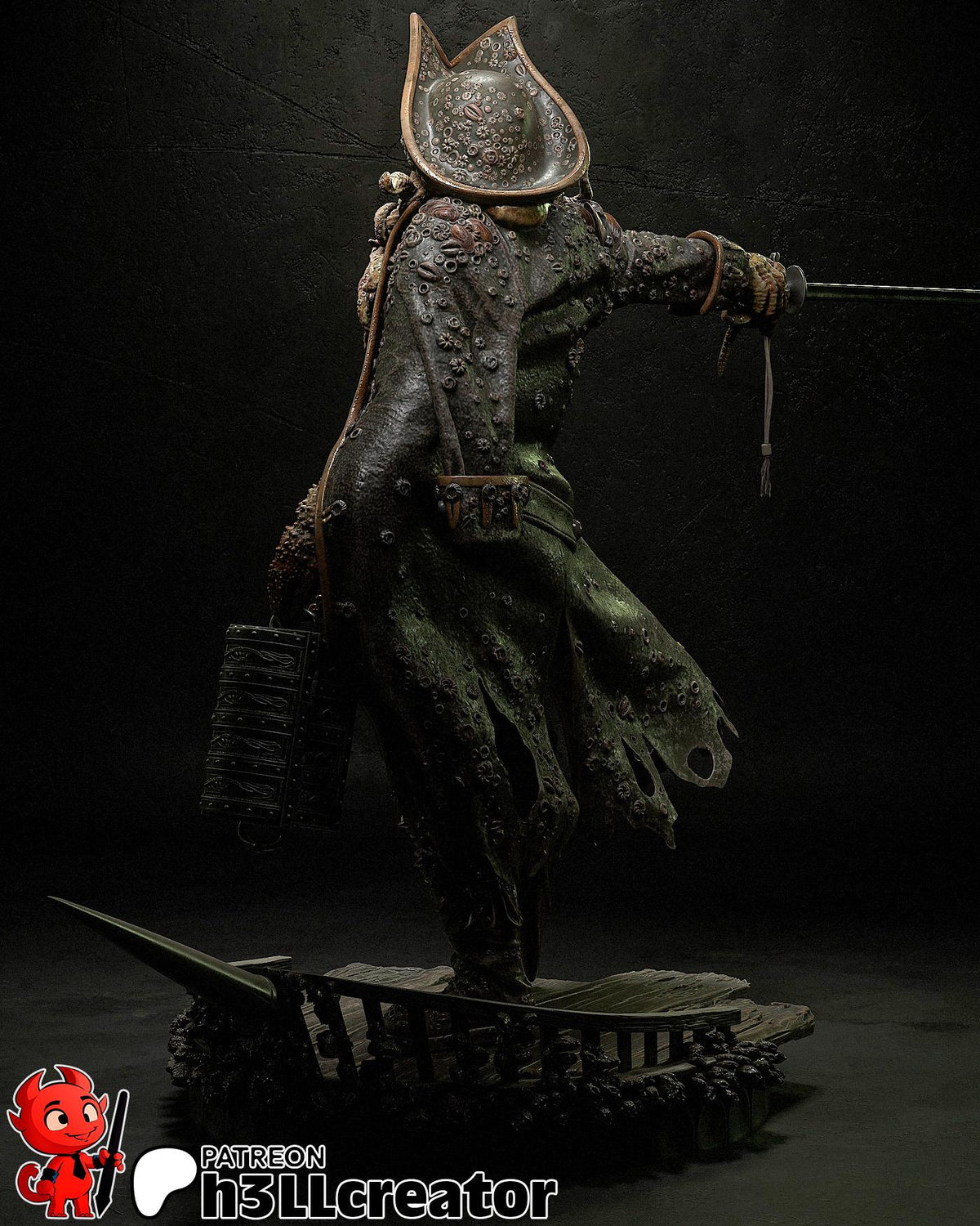 Davy Jones Figure - Pirates of the Caribbean - paintable tabletop miniature product view