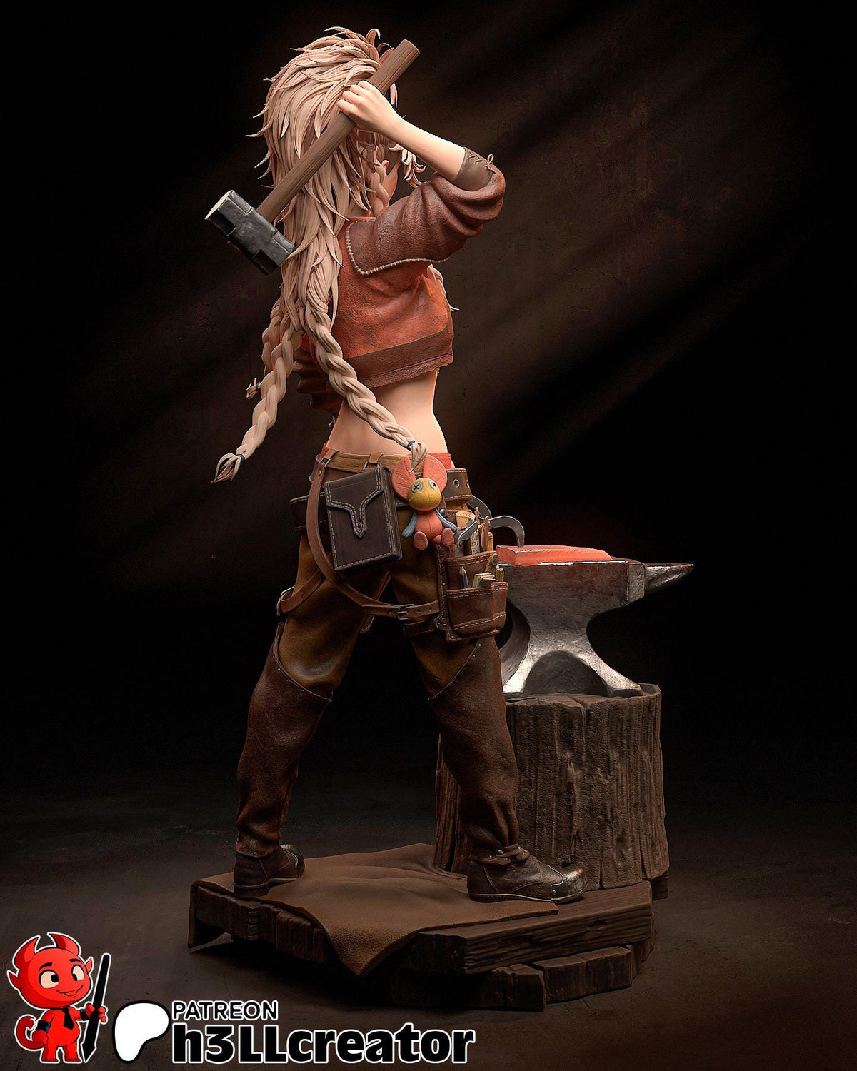 Gemma Figure - Monster Hunter Wilds - 3D printed miniature detail view