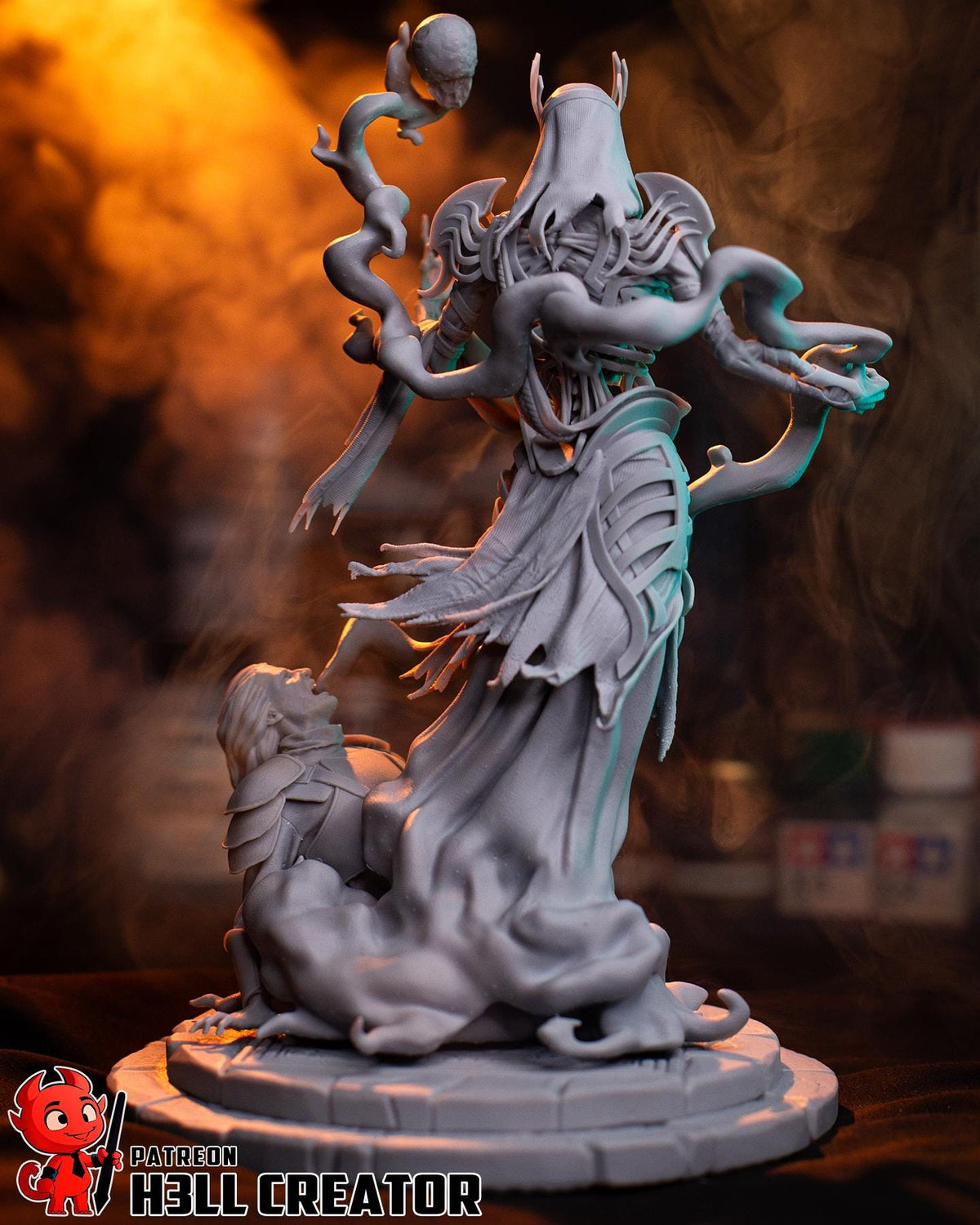 Vecna Figure - Baldur's Gate 3 - 3D printed miniature detail view