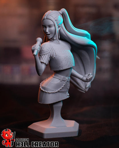 Mira KPop Demon Hunters Bust - resin tabletop miniature front view