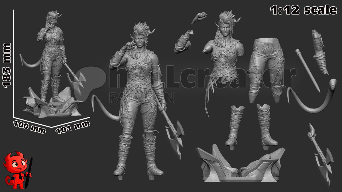 Karlach Figure - Baldur's Gate 3 - resin miniature view 5
