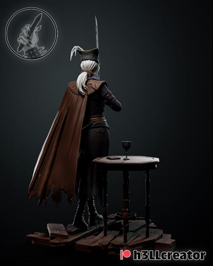 Lady Maria Bloodborne Figure - resin tabletop miniature alternate angle