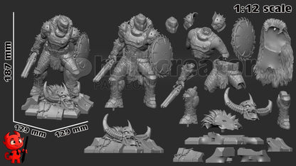 Doomguy Figure - resin miniature view 6