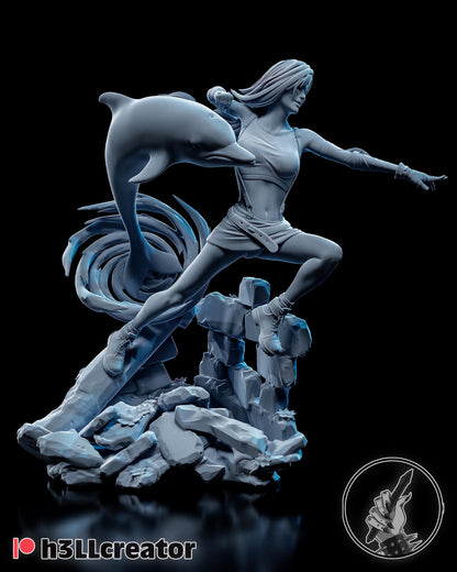 Tifa Lockhart Figure - Final Fantasy VII - paintable tabletop miniature product view