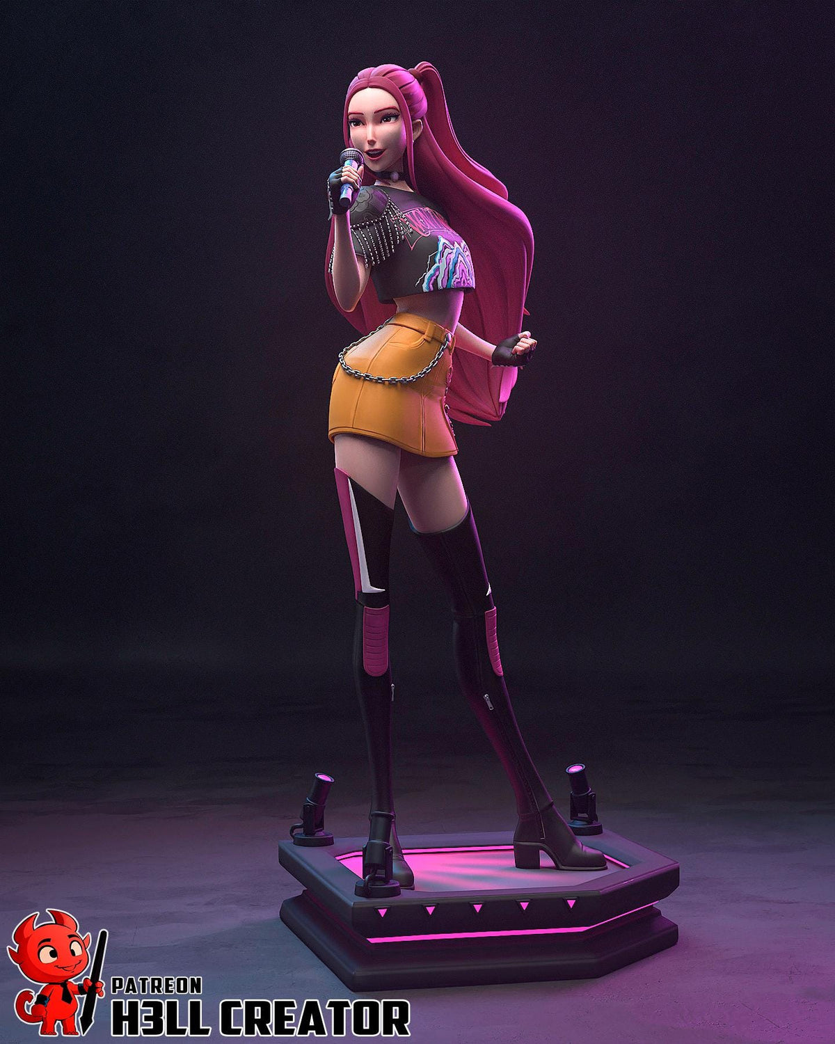 Mira KPop Demon Hunters Figure - resin miniature view 5