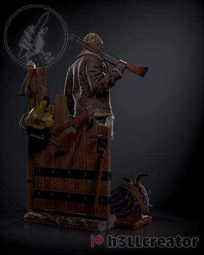 Leon Kennedy Residual Evil 4 Remake Figure - resin miniature view 5