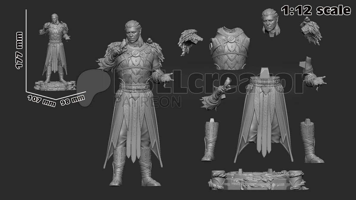 Halsin Figure - Baldur's Gate 3 - resin miniature view 8