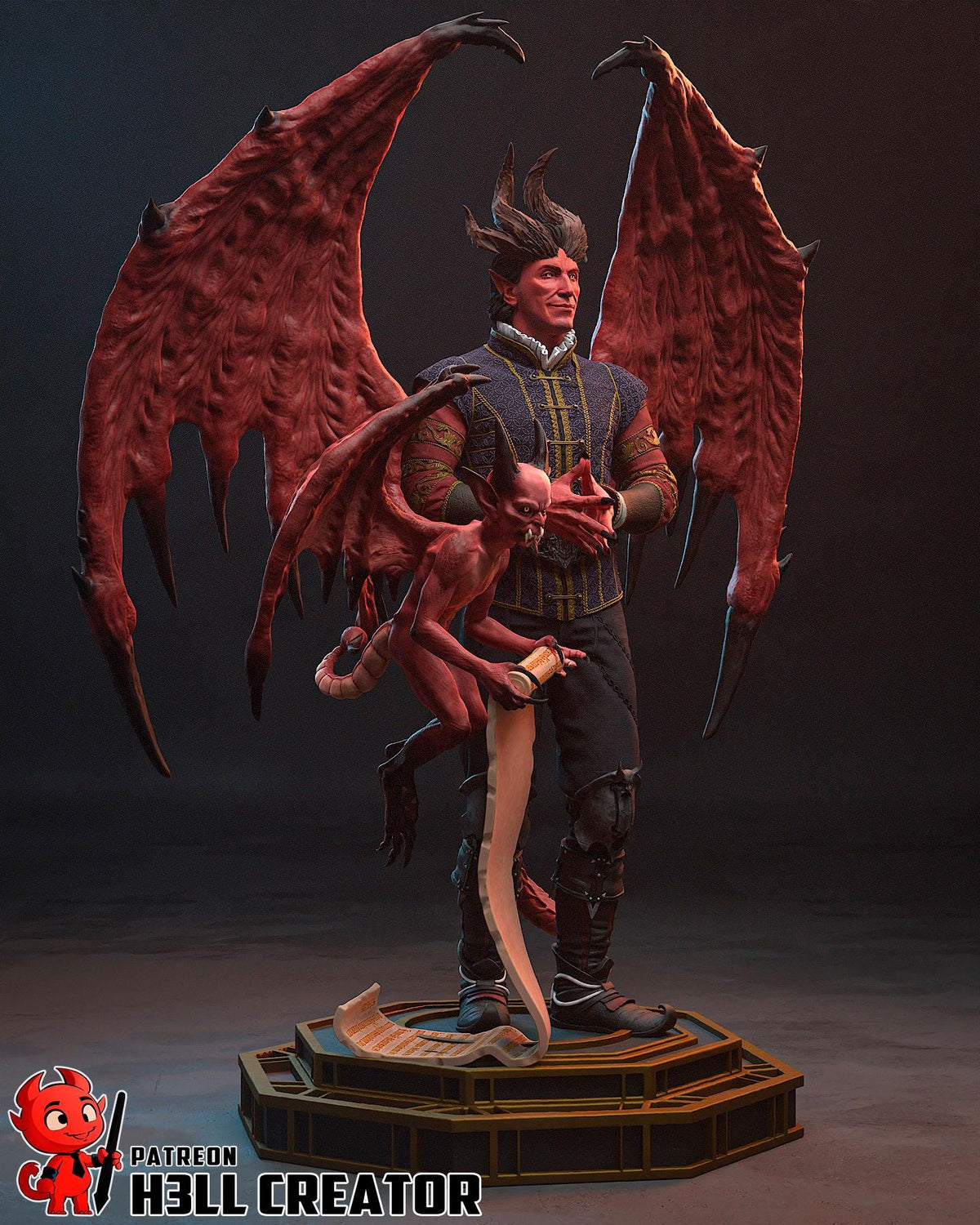 Raphael Figure - Baldur's Gate 3 - resin miniature view 10