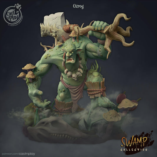 Orc Miniature - resin tabletop miniature front view