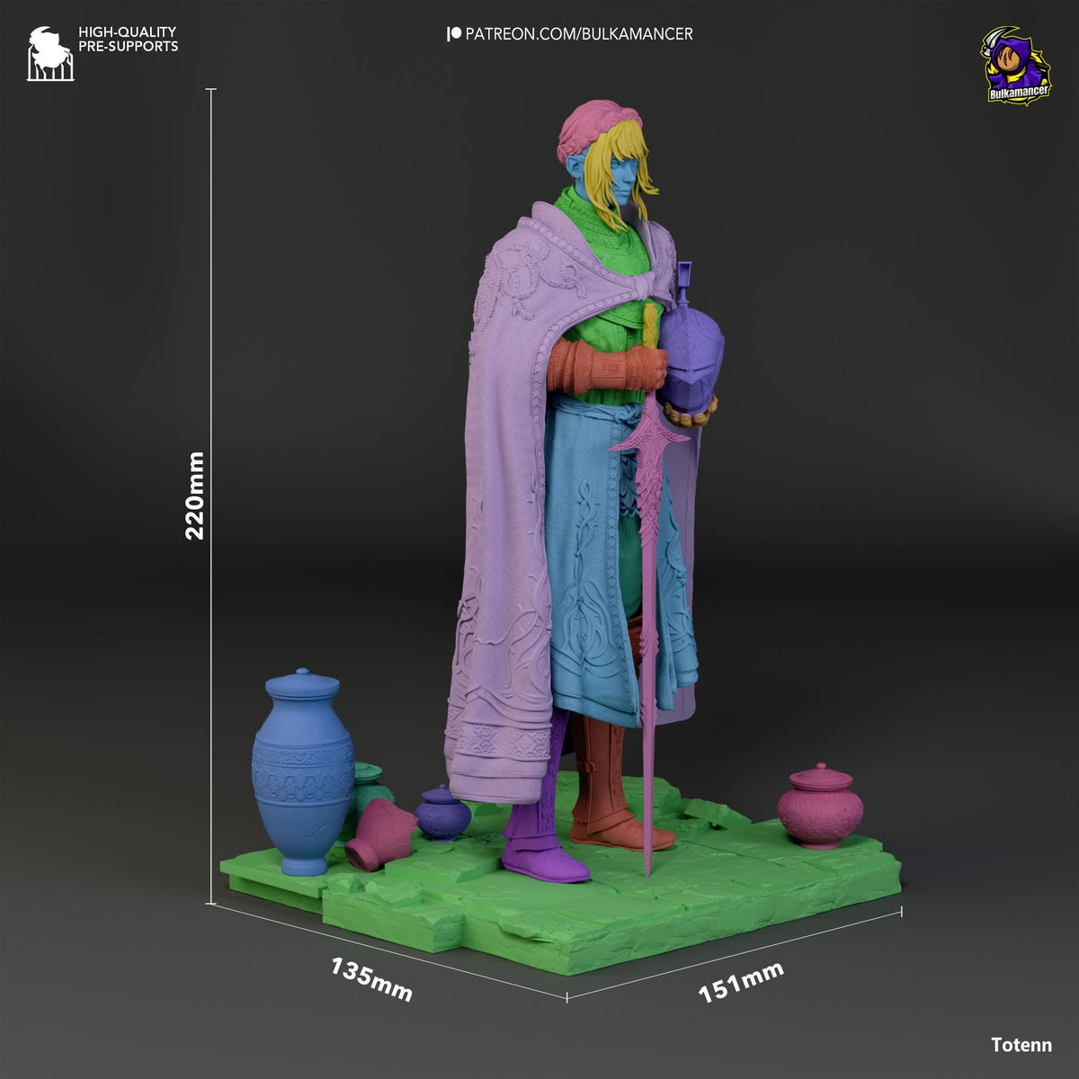 Needle Knight Leda Figure - Elden Ring - resin miniature view 7