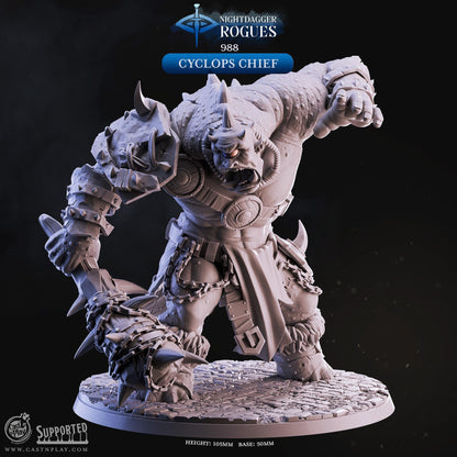 Cyclops Miniature - resin tabletop miniature alternate angle