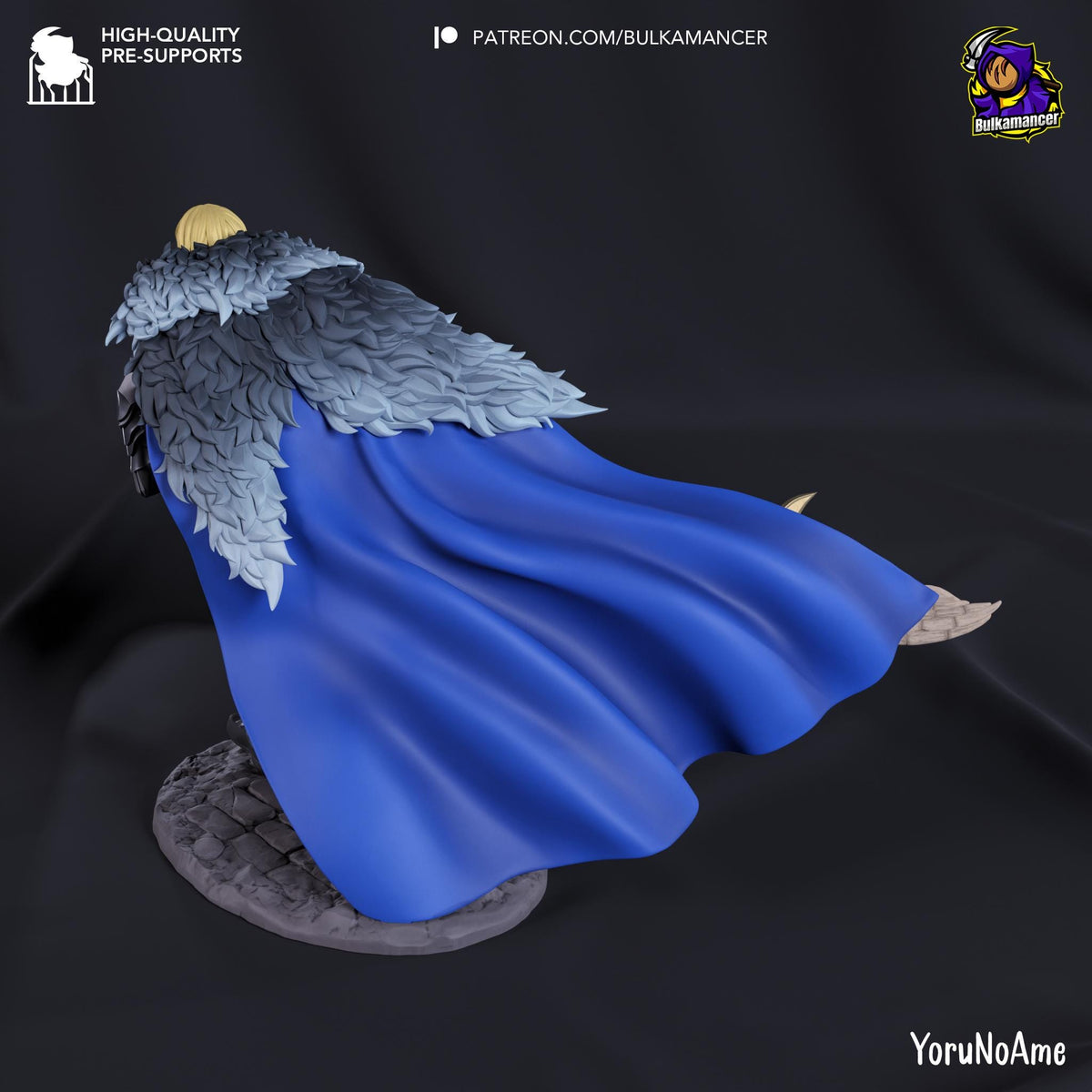 Dimitri Figure - Fire Emblem - 3D printed miniature detail view