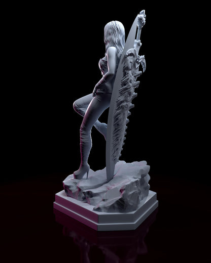 Trish Devil May Cry 4 Figure - paintable tabletop miniature product view