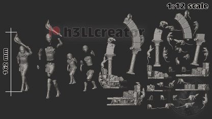 Amicia and Hugo A Plague Tale Figure - resin miniature view 5