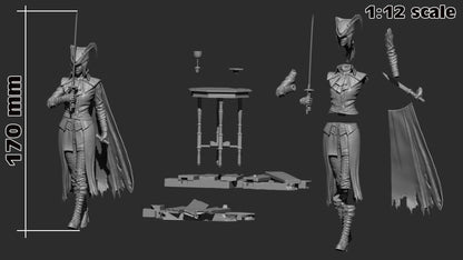 Lady Maria Bloodborne Figure - resin miniature view 5