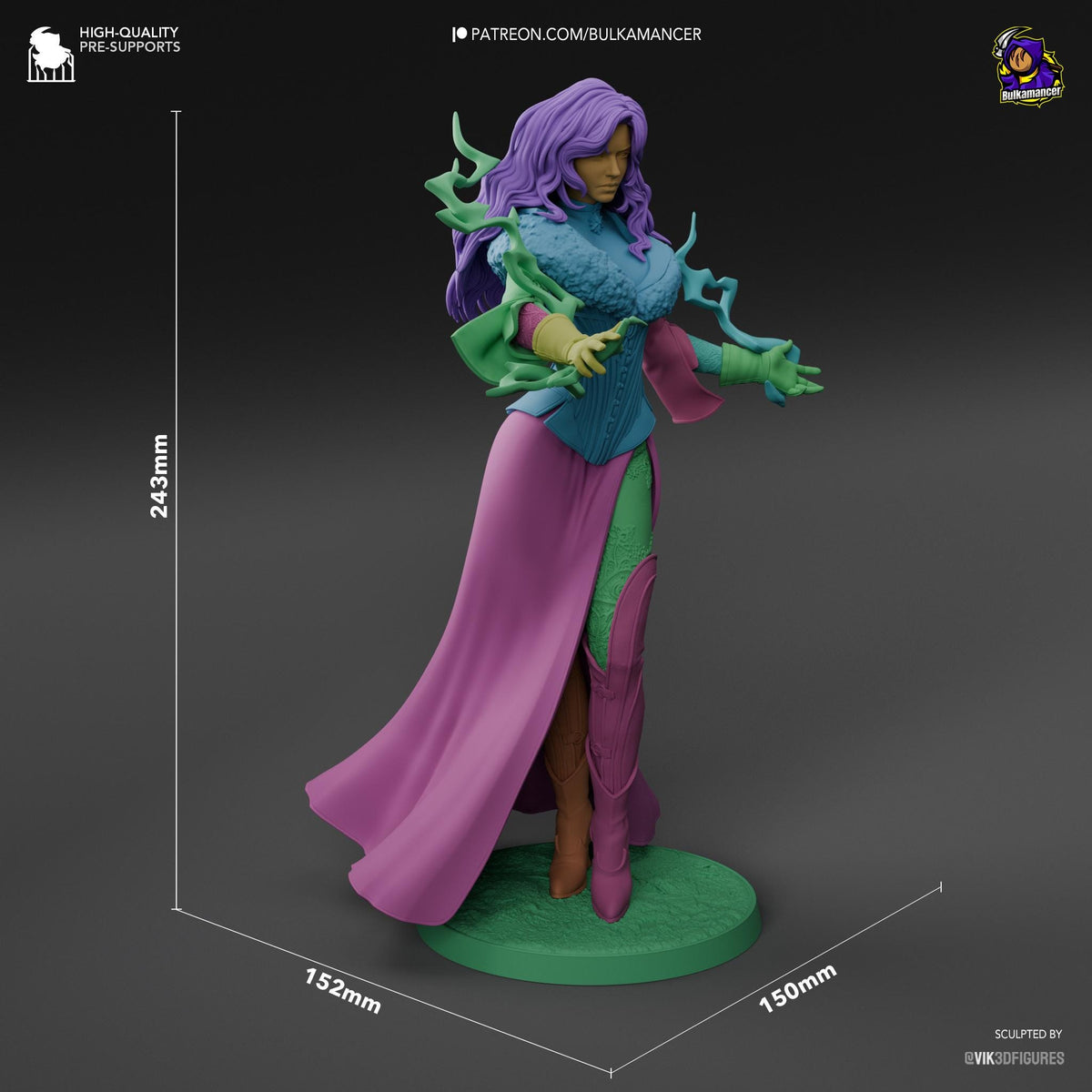 Yennefer The Witcher Figure - resin miniature view 7